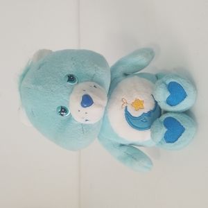 Vintage Bedtime Care Bear 2002 Blue Playalong Plush